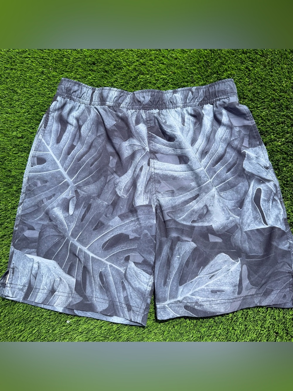 Speedo men’s tech volley Black monstera Swim Trunks